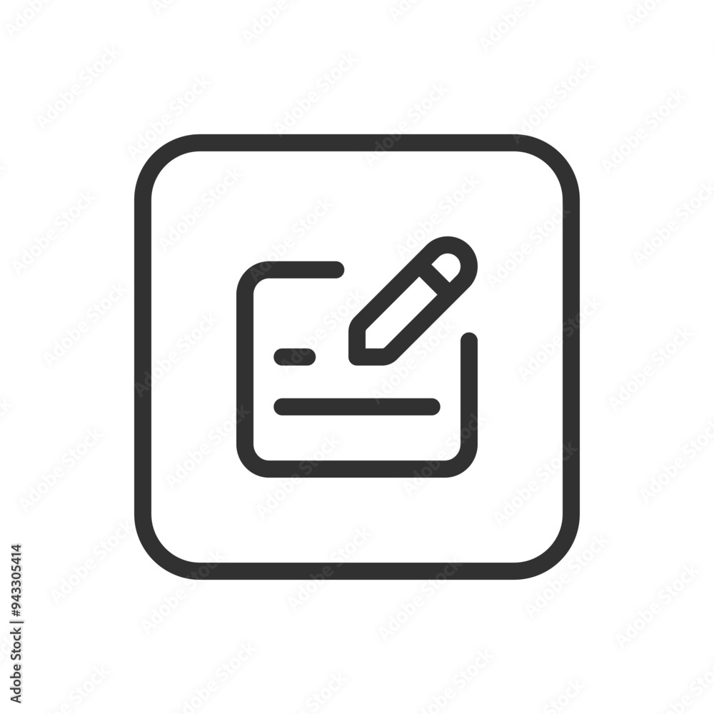 Edit document icon. Modern, simple flat vector illustration for web site or mobile app Edit document icon. Modern, simple flat vector illustration for web site or mobile app