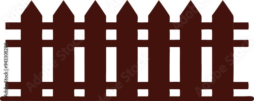 Wooden picket fence, barrier with barbwire, stone balustrade and brick wall. Vector cartoon set of different fences for garden, farm paddock, house terrace, backyard and ranch, garden or farm palisade