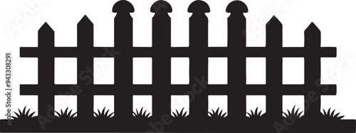 Wooden picket fence, barrier with barbwire, stone balustrade and brick wall. Vector cartoon set of different fences for garden, farm paddock, house terrace, backyard and ranch, garden or farm palisade