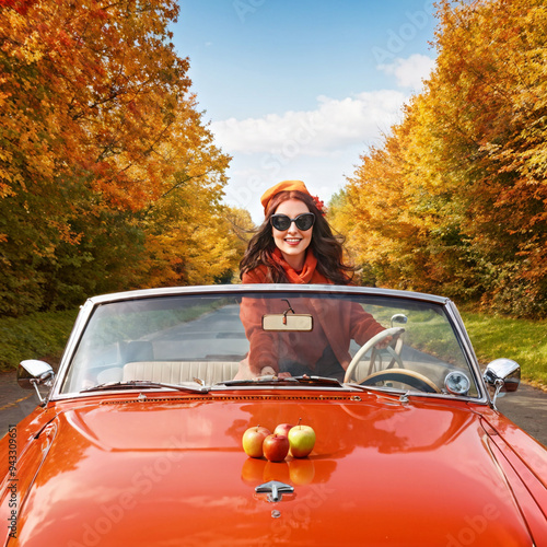 Festive Autumn Drive With Holiday Gifts
