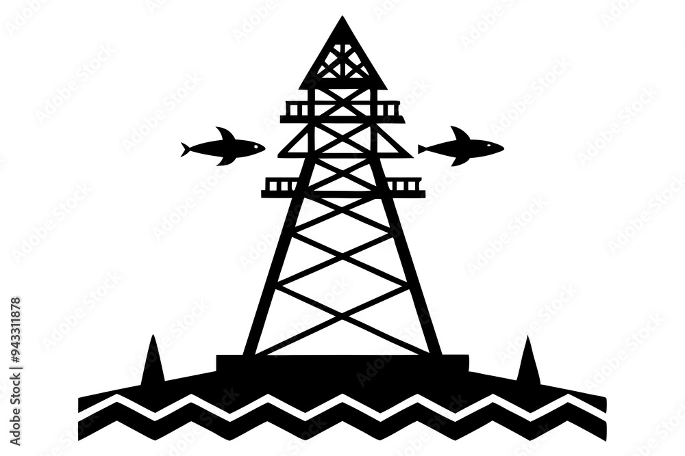 power tower silhouette vector in various poses power tower silhouette vector in various poses