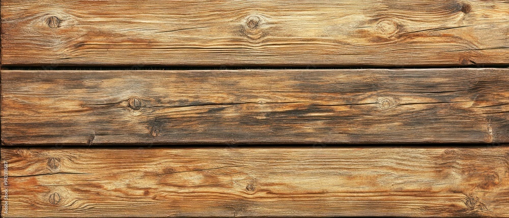 Close-up of Three Weathered Wooden Planks Close-up of Three Weathered Wooden Planks
