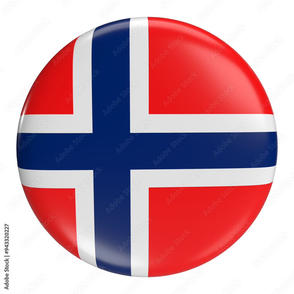 Norway round flag icon with transparent background Norway round flag icon with transparent background