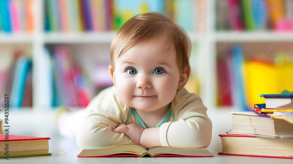 Nice baby education background Nice baby education background