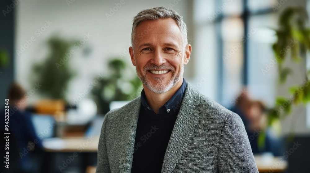 The smiling professional man