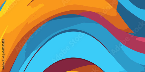 Colorful Cartoon Theme Abstract Background. Vibrant and Playful Colorful Abstract Cartoon-Themed Multi color Background for Creative and Joyful Artistic Expression. Colorful cartoon theme Background