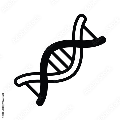 Deoxyribonucleic acid vector trendy style, medical icon
