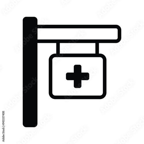 Medical board vector design in modern style, editable icon