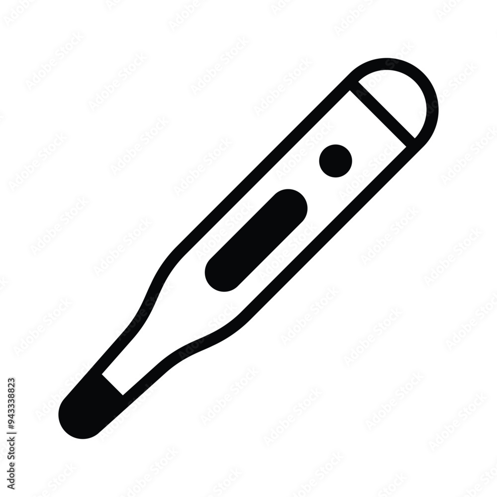 Thermometer in modern style, temperature measuring gauge Thermometer in modern style, temperature measuring gauge