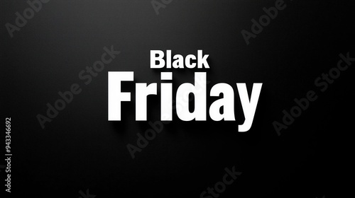 Black Friday sale announcement on textured black background