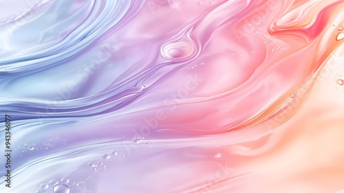 Abstract Liquid Background, Pastel Colors, Swirling Texture