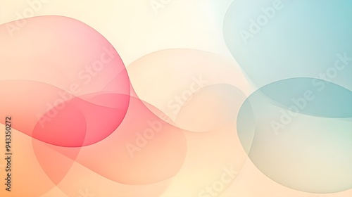 Abstract Pastel Background with Soft Shapes