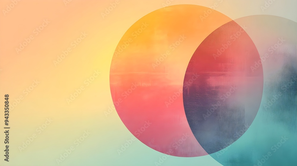 Abstract Pastel Circles Background Design Abstract Pastel Circles Background Design
