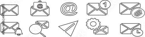 Email Line icons