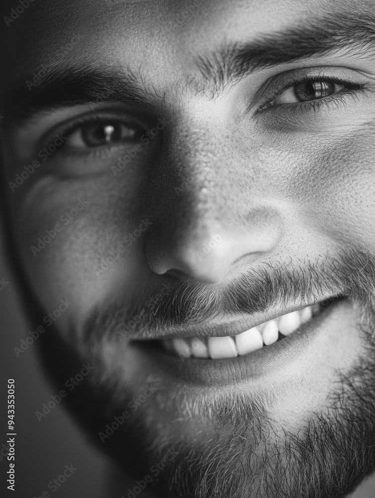 Smiling Man: Youthful Exuberance Smiling Man: Youthful Exuberance
