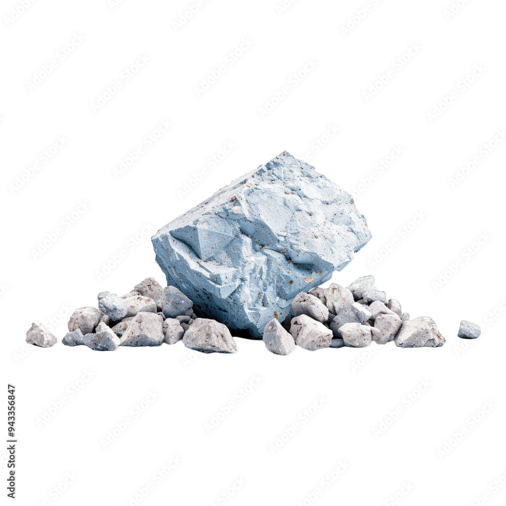 stack of rubbles on white background stack of rubbles on white background