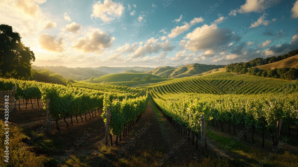 Fototapeta premium vineyard landscape