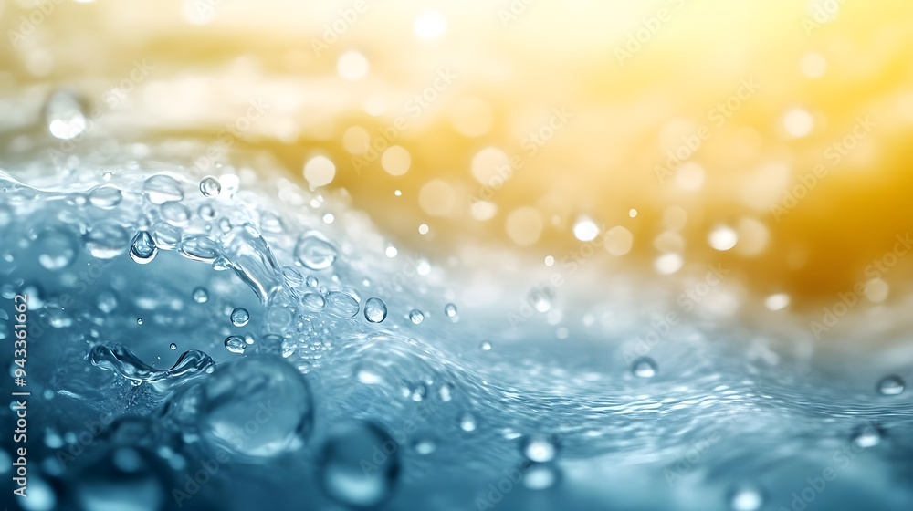 Abstract Water Texture with Bokeh Background Abstract Water Texture with Bokeh Background