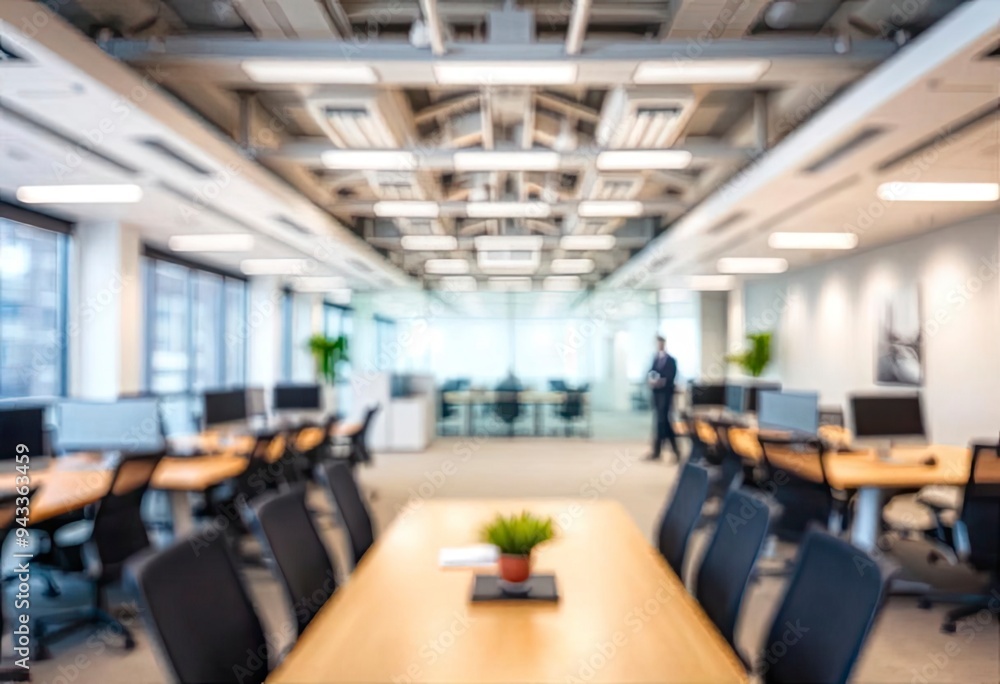 Modern bright office interior with furniture and daylight. Blurred background. Modern bright office interior with furniture and daylight. Blurred background.