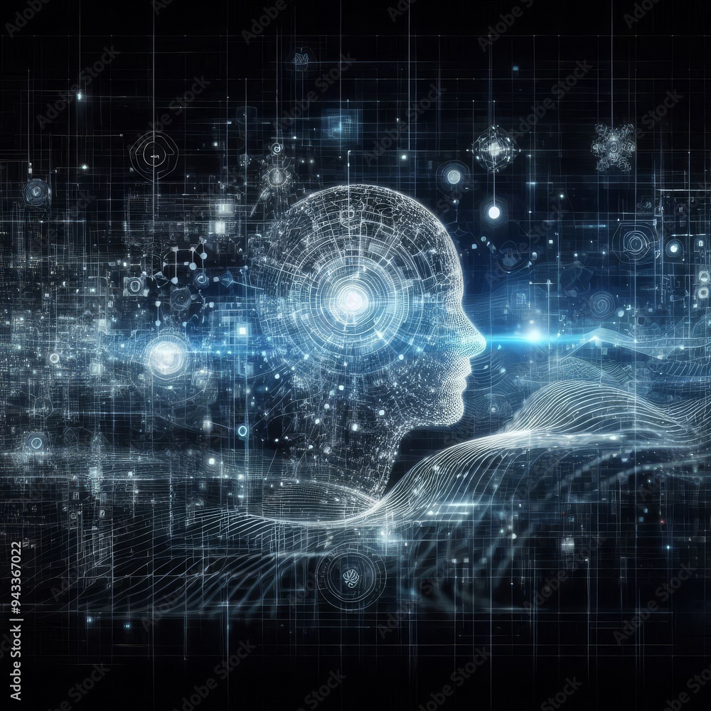 Digital backdround ideal for technological operations, neural networks, AI, data transmission and encryption, digital archives, audio and visual representations, scientific research
Digital backdround ideal for technological operations, neural networks, AI, data transmission and encryption, digital archives, audio and visual representations, scientific research