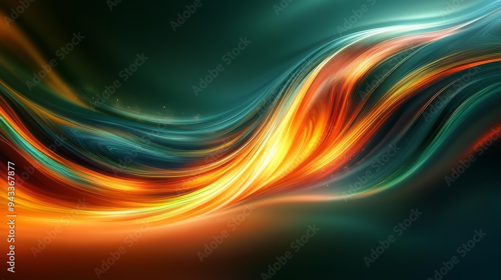 Vivid Abstract Light Trails Generative AI Vivid Abstract Light Trails Generative AI