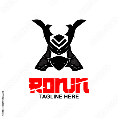 Samurai Ronin Samurai logo vector. Ronin logo.