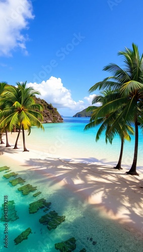 plage tropocale paradisiaque