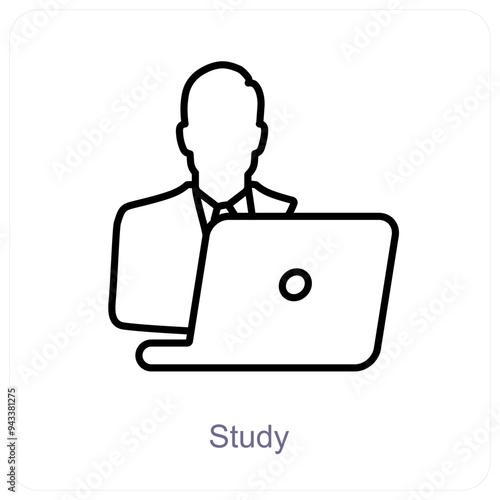 Study and education icon concept