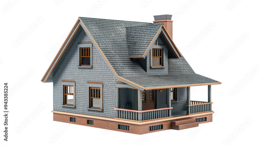 House model, grey House model, grey