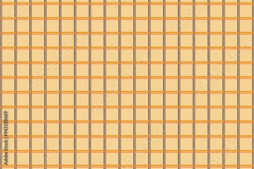 Chequered seamless background. Grid backdrop with orange and brown lines. Autumn colours.