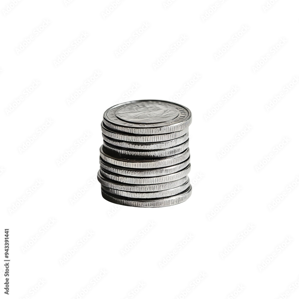 A stack of coins arranged neatly, symbolizing wealth and financial stability, perfect for economic themes and investment concepts. A stack of coins arranged neatly, symbolizing wealth and financial stability, perfect for economic themes and investment concepts.