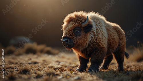 cute little toy bison