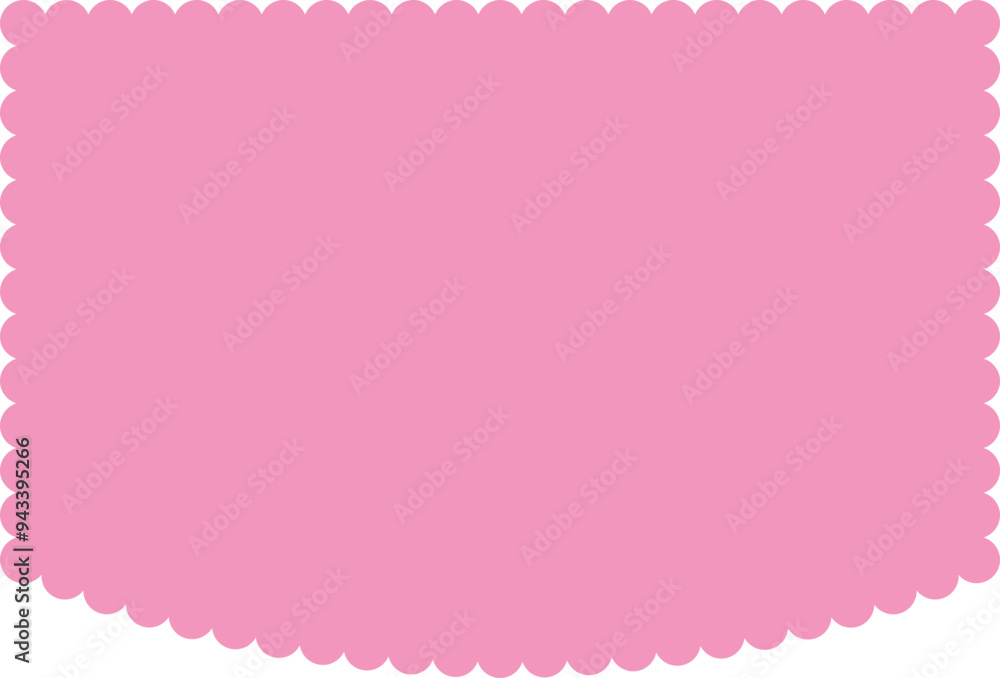 Scalloped Frame Edge Background Scalloped Frame Edge Background