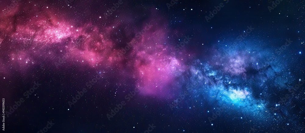 Night sky filled with colorful stars and the Milky Way galaxy Background of the starry sky with a panoramic view Ideal for a copy space image Night sky filled with colorful stars and the Milky Way galaxy Background of the starry sky with a panoramic view Ideal for a copy space image