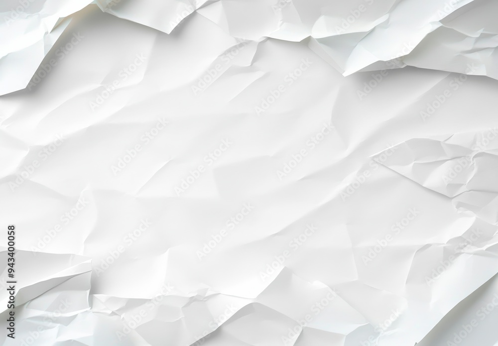 White Crumpled Paper Texture Background White Crumpled Paper Texture Background