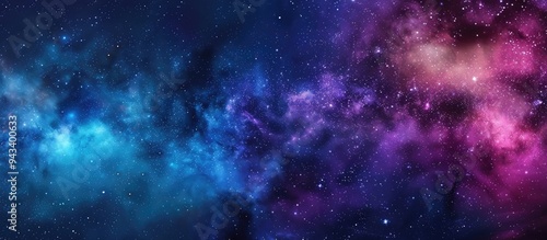 Night sky filled with colorful stars and the Milky Way galaxy Background of the starry sky with a panoramic view Ideal for a copy space image