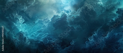 Wallpaper Mural An isolated wallpaper featuring a stormy cloud in a dark blue sky with copy space image Torontodigital.ca