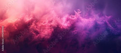 Pink and purple abstract gradient with a smoky backdrop creates a neon glow effect suitable for various designs like wallpaper or sales brochures featuring copy space image