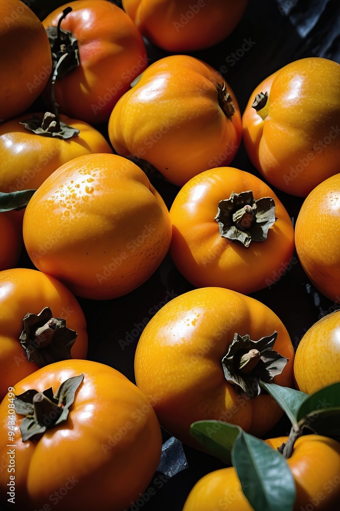 persimmon fruit and plums persimmon fruit and plums