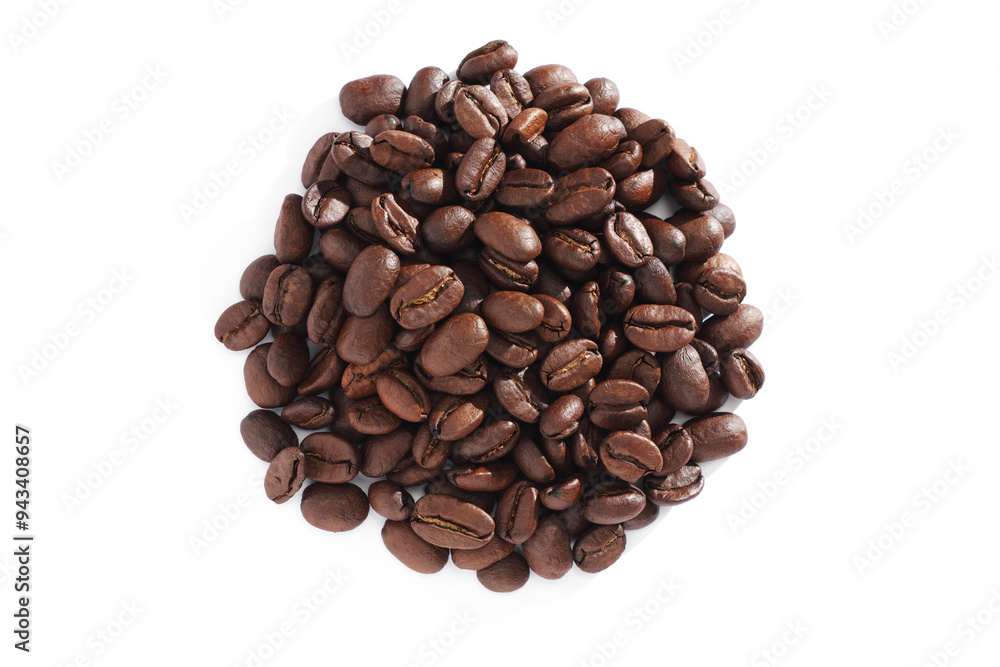 Naklejka premium Roasted coffee beans