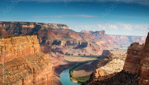 travel poster great canyon landscape in the usa photo