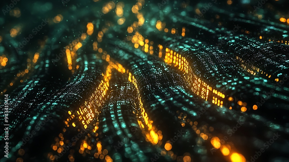 An abstract background of green and yellow bokeh lights creates a vibrant and festive atmosphere. An abstract background of green and yellow bokeh lights creates a vibrant and festive atmosphere.