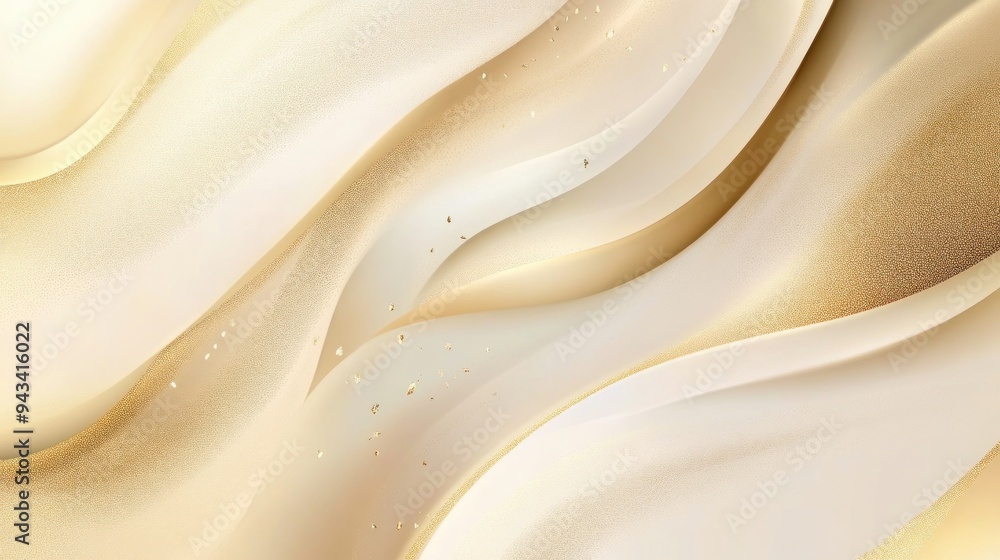 Abstract Golden Waves Background Abstract Golden Waves Background