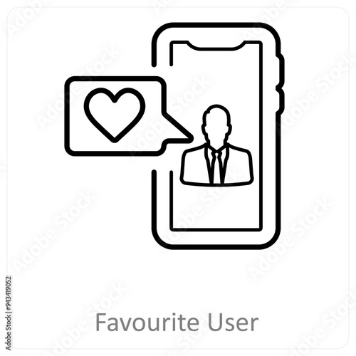 favorite user and user icon concept photo