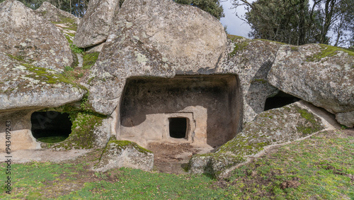 Domus de Janas necropolis Ludurru Budduso, north sardinia photo