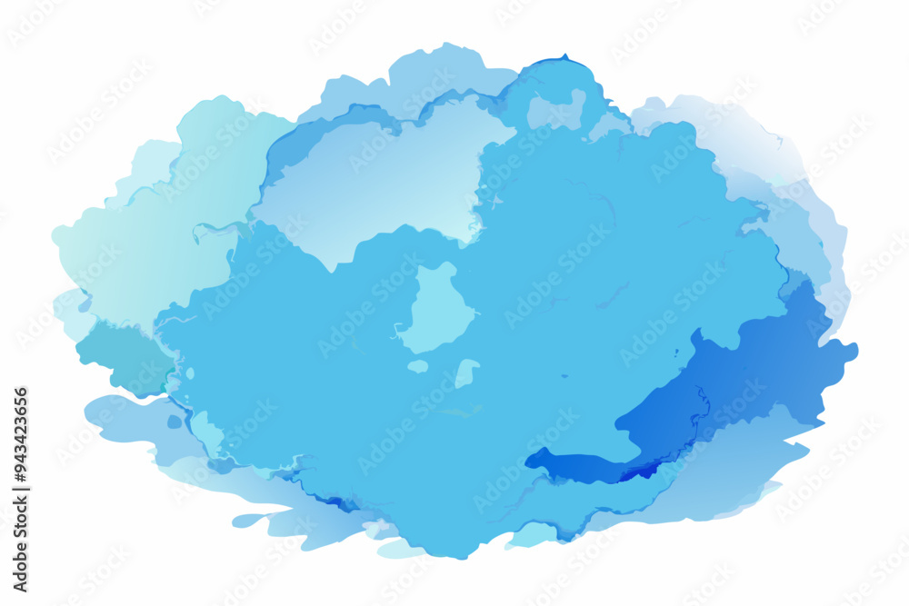 Abstract Blue Watercolor Splash Abstract Blue Watercolor Splash