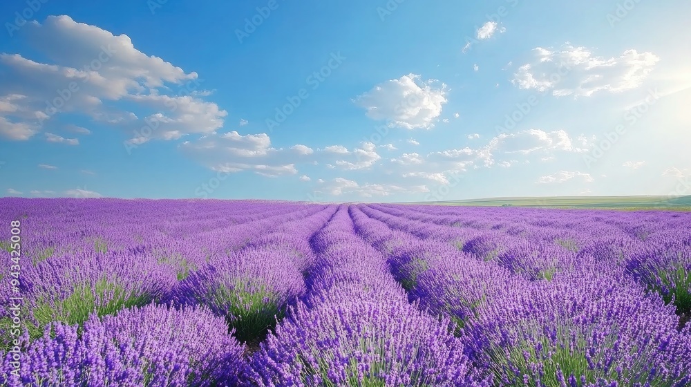 Field of daisies under a bright summer sun, creating a cheerful landscape Field of daisies under a bright summer sun, creating a cheerful landscape