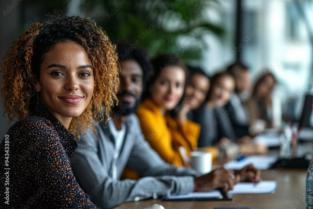 Diverse Business Team in Modern Office created with Generative AI Diverse Business Team in Modern Office created with Generative AI