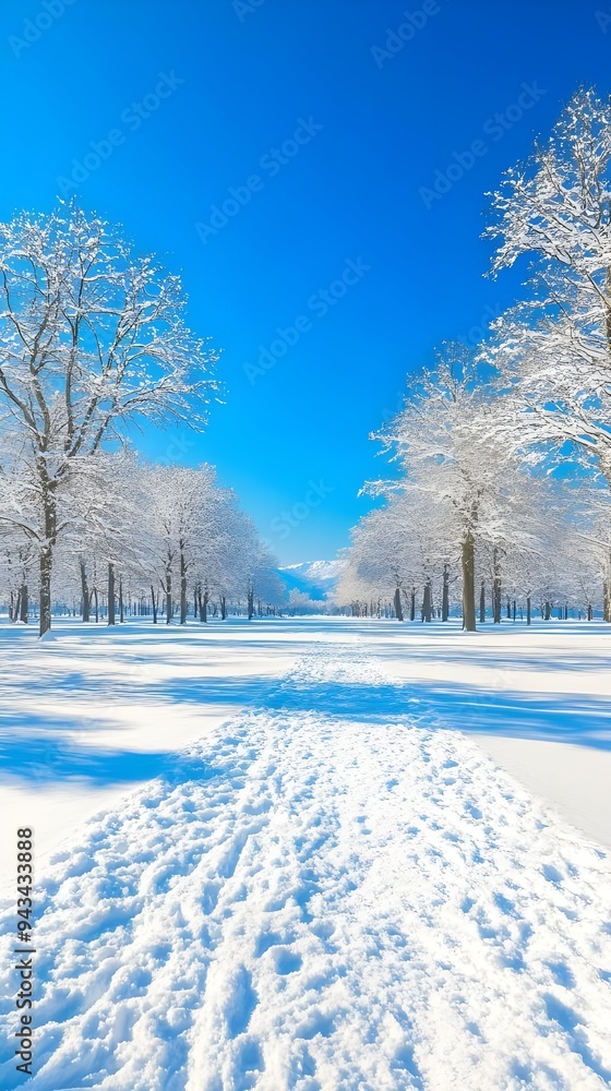 Obraz premium winter background