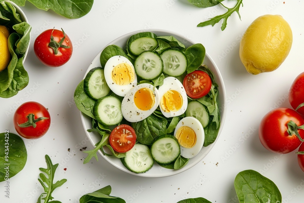 salad with egg and lemon salad with egg and lemon